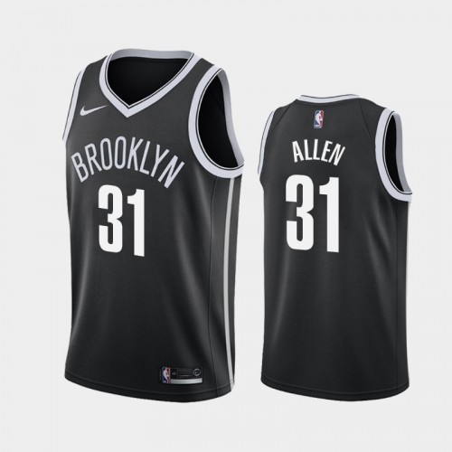 Men's Brooklyn Nets #31 Jarrett Allen Black 2019 season Icon Jersey