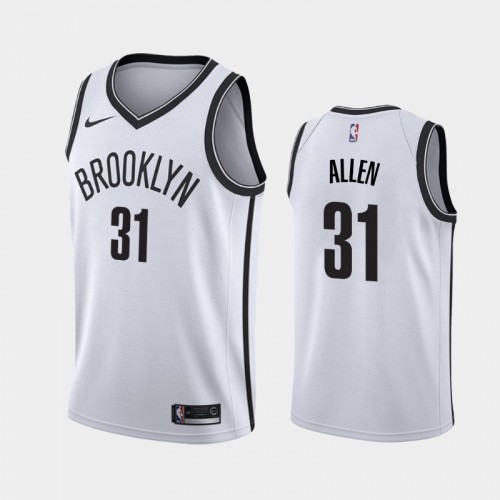 Men's Brooklyn Nets #31 Jarrett Allen White 2019 season Association Jersey