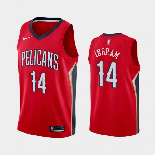 Men's New Orleans Pelicans #14 Brandon Ingram Red 2019-20 Statement Jersey