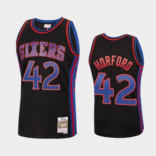 Philadelphia 76ers #42 Al Horford Black Reload Hardwood Classics Jersey