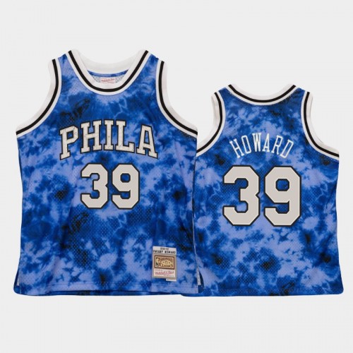 Men's Philadelphia 76ers #39 Dwight Howard Blue Galaxy Jersey