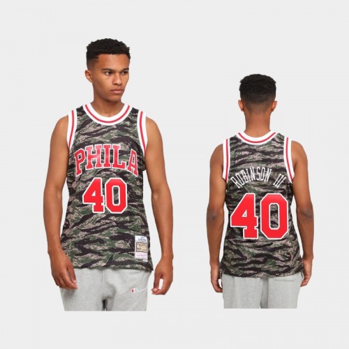 Philadelphia 76ers #40 Glenn Robinson III Green Tiger Camo Limited Jersey