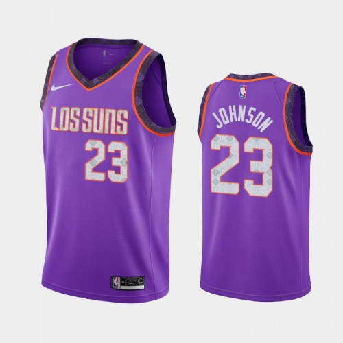 Men's Phoenix Suns #23 Cameron Johnson Purple City Jersey - 2019 NBA Draft
