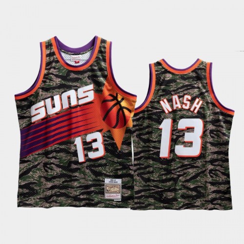Phoenix Suns #13 Steve Nash Green Tiger Camo Limited Jersey