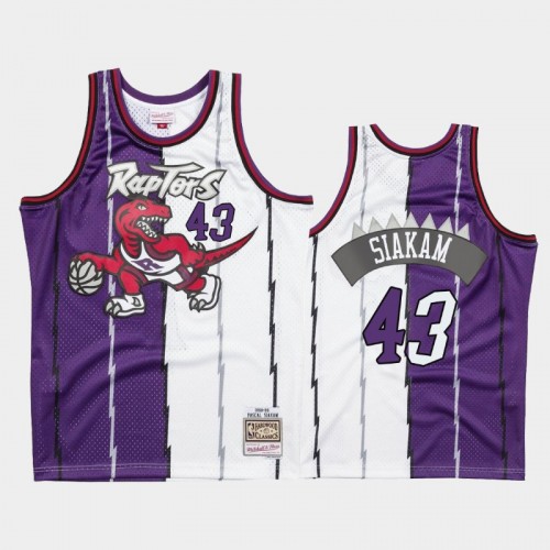 Men's Toronto Raptors #43 Pascal Siakam Purple Split Two-Tone Jersey