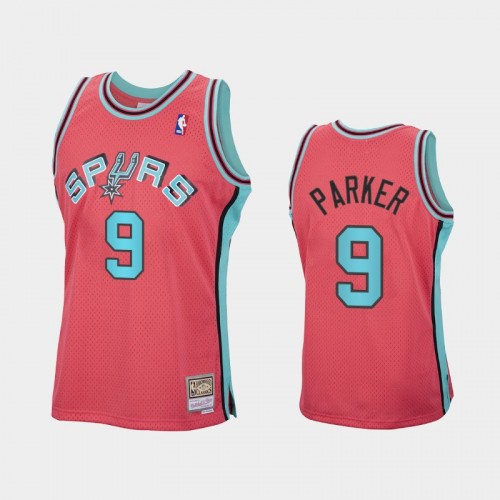 San Antonio Spurs #9 Tony Parker Pink Reload Hardwood Classics Jersey
