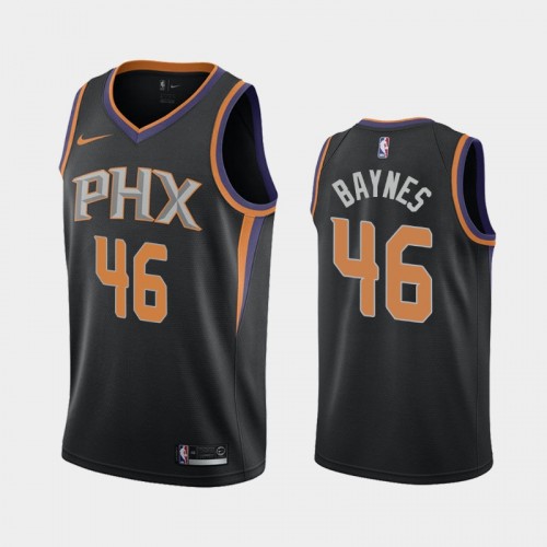 Men's Phoenix Suns #46 Aron Baynes Black 2019 season Statement Jersey
