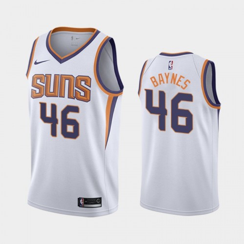 Men's Phoenix Suns Aron Baynes #46 White 2019-20 Association Jersey
