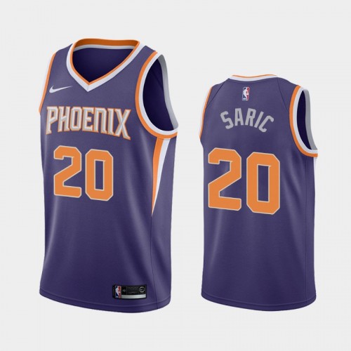 Men's Phoenix Suns #20 Dario Saric Purple 2020 season Icon Jersey