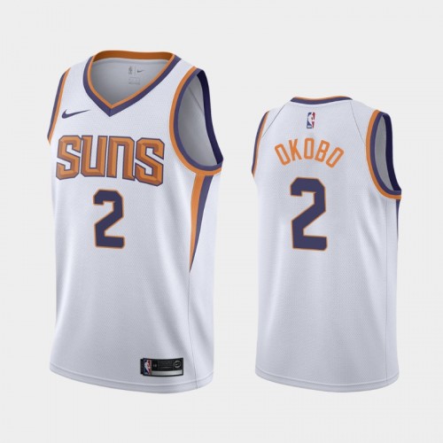 Men's Phoenix Suns #2 Elie Okobo White 2019 season Association Jersey