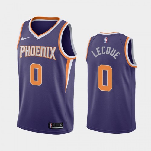 Men's Phoenix Suns Jalen Lecque #0 Purple 2019-20 Icon Jersey