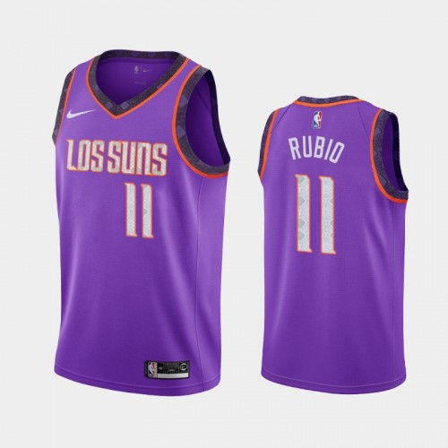 Men's Phoenix Suns Ricky Rubio #11 Purple 2019-20 City Jersey