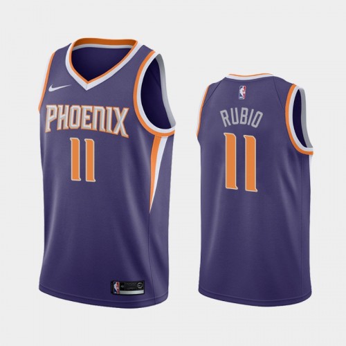 Men's Phoenix Suns Ricky Rubio #11 Purple 2019-20 Icon Jersey