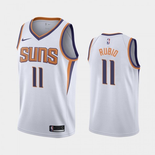 Men's Phoenix Suns #11 Ricky Rubio White 2019 season Association Jersey