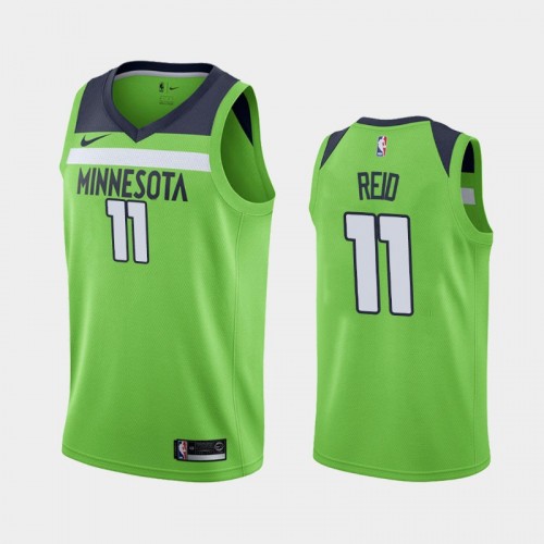 Men's Minnesota Timberwolves Naz Reid #11 Green 2019-20 Statement Jersey