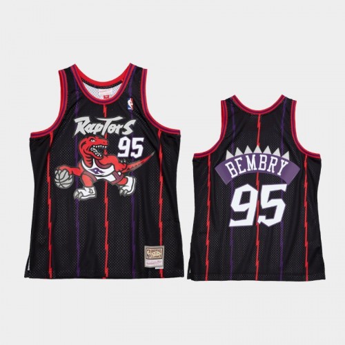 Men's Toronto Raptors #95 DeAndre' Bembry Black Reload 2.0 Jersey