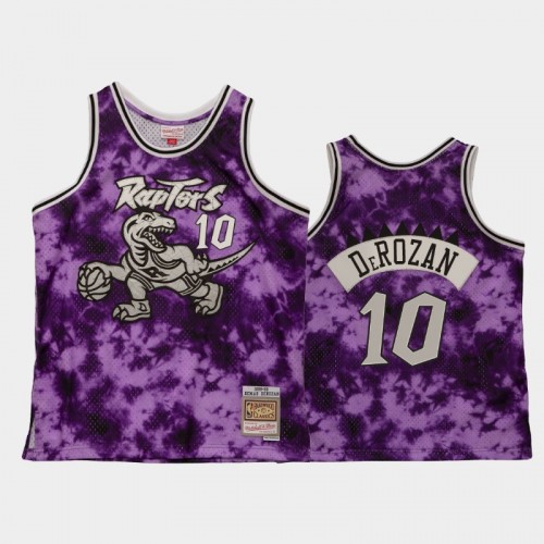 Men's Toronto Raptors #10 DeMar DeRozan Purple Galaxy Jersey