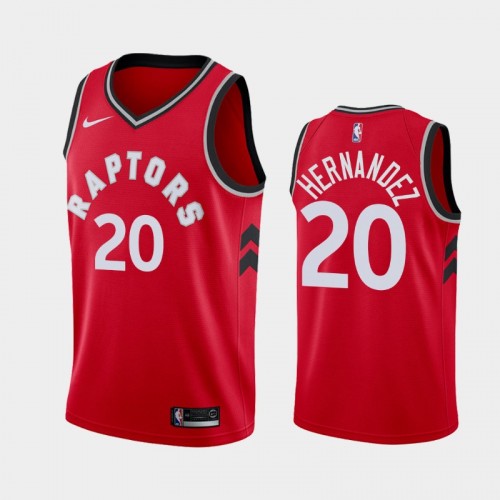 Men's Toronto Raptors #20 Dewan Hernandez Red Icon Jersey - 2019 NBA Draft