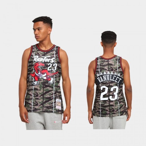 Toronto Raptors #23 Fred VanVleet Green Tiger Camo Limited Jersey