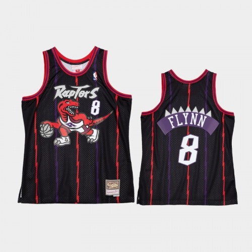 Men's Toronto Raptors #8 Malachi Flynn Black Reload 2.0 Jersey