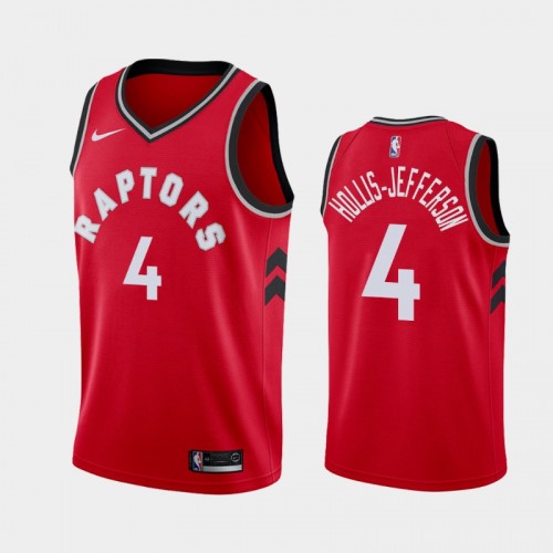 Men's Toronto Raptors #4 Rondae Hollis-Jefferson Red 2019-20 Icon Jersey