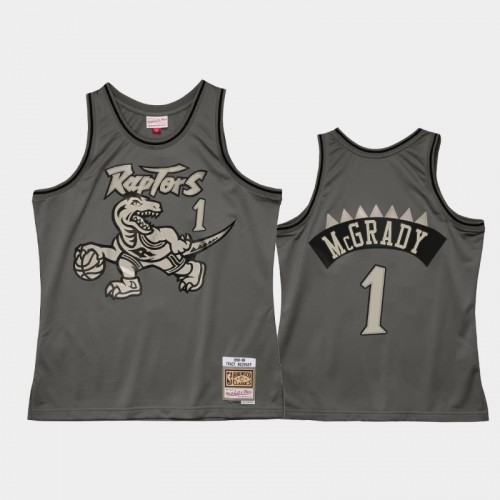 Toronto Raptors #1 Tracy McGrady Gray Metal Works Jersey