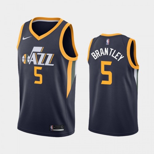 Men's Utah Jazz #5 Jarrell Brantley Navy Icon Jersey - 2019 NBA Draft