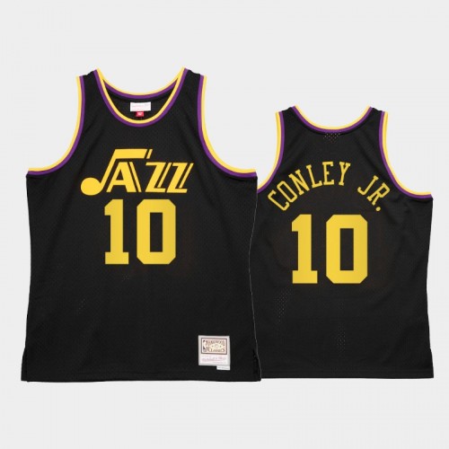 Men's Utah Jazz #10 Mike Conley Jr. Black Reload 2.0 Jersey