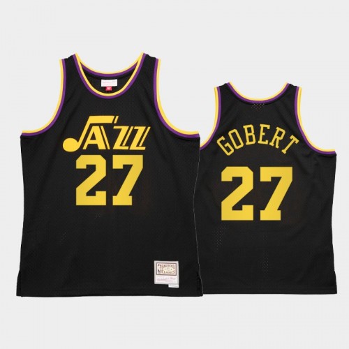 Men's Utah Jazz #27 Rudy Gobert Black Reload 2.0 Jersey