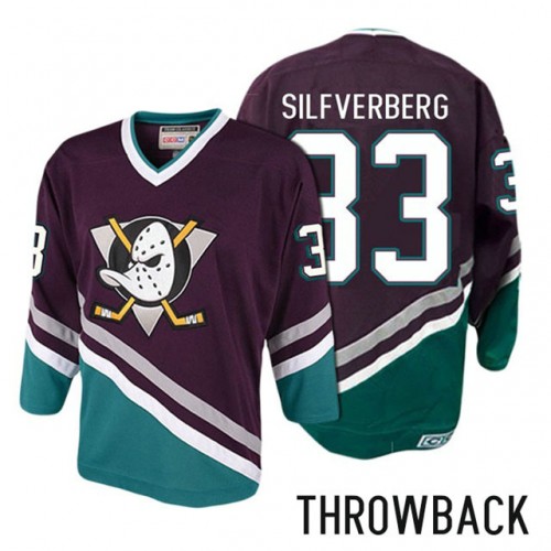 #33 Jakob Silfverberg Purple Anniversary Throwback Jersey