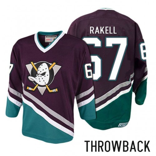 #67 Rickard Rakell Purple Anniversary Throwback Jersey