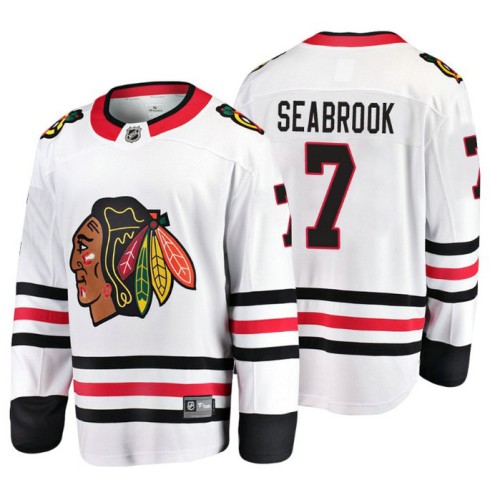 Brent Seabrook Fanatics Branded Breakaway White Away Jersey
