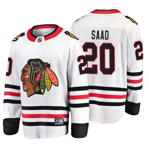 Brandon Saad Fanatics Branded Breakaway White Away Jersey