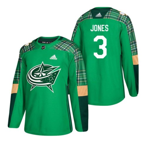 #3 Seth Jones 2018 St. Patrick's Day Jersey Green