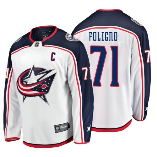 Nick Foligno Fanatics Branded Breakaway White Away Jersey