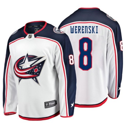 Zach Werenski Fanatics Branded Breakaway White Away Jersey