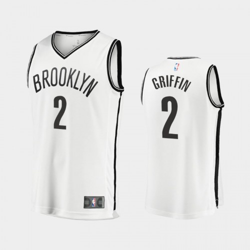 Men Brooklyn Nets Blake Griffin #2 White 2021-22 Replica Association Edition Jersey