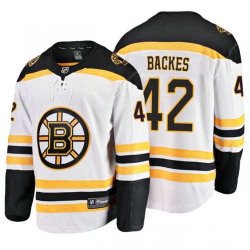 David Backes Fanatics Branded Breakaway White Away Jersey