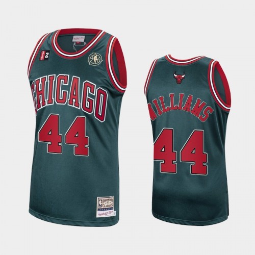 Men Chicago Bulls #44 Patrick Williams Green Hardwood Classics 2021 Trade Jersey