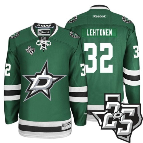 #32 Kari Lehtonen Green 1995-2017 25th Anniversary Home Jersey