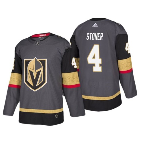 #4 Clayton Stoner Home Authentic Player Grey jersey