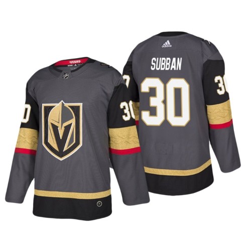 #30 Malcolm Subban Home Authentic Player Grey jersey