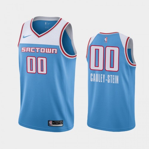 Men Sacramento Kings #00 Willie Cauley-Stein Blue 2018-19 City Jersey