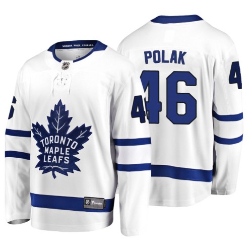 #46 Roman Polak 2018 Fanatics Branded Breakaway White Away jersey