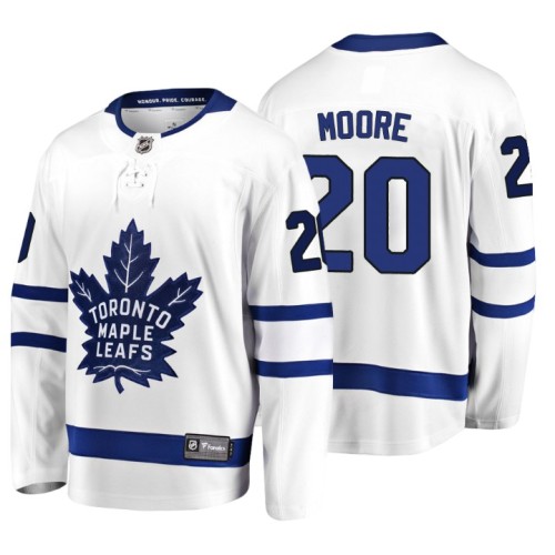#20 Dominic Moore 2018 Fanatics Branded Breakaway White Away jersey