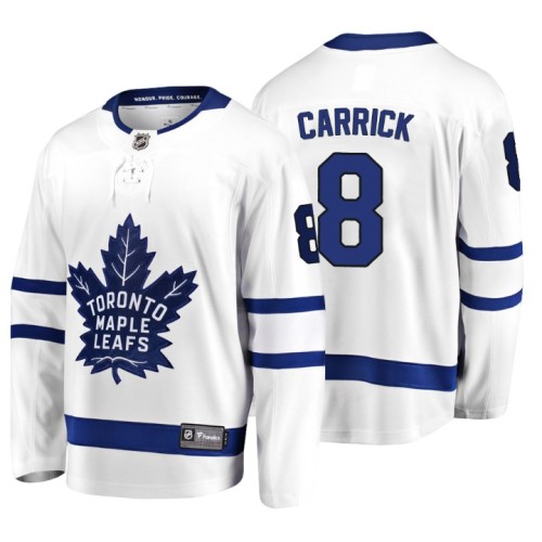 #8 Connor Carrick 2018 Fanatics Branded Breakaway White Away jersey