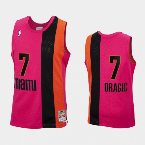 Miami Heat #7 Goran Dragic Pink Reload Hardwood Classics Jersey