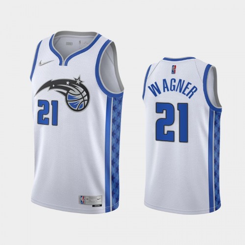 Men Orlando Magic Franz Wagner #22 White Earned Edition Jersey