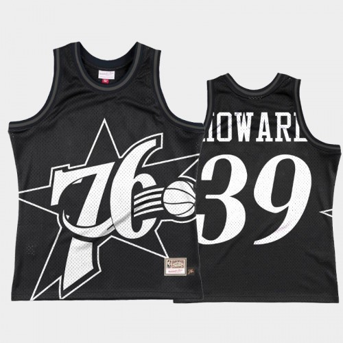 Men Philadelphia 76ers #39 Dwight Howard Black Big Face 3.0 Jersey - Fashion Tank