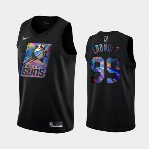 Phoenix Suns #99 Jae Crowder Black Iridescent Holographic Limited Edition Jersey